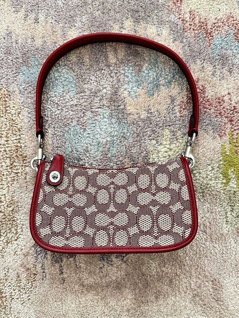 Coach The Swinger Bag Limited Re-Edition 1987 Red & White Like New